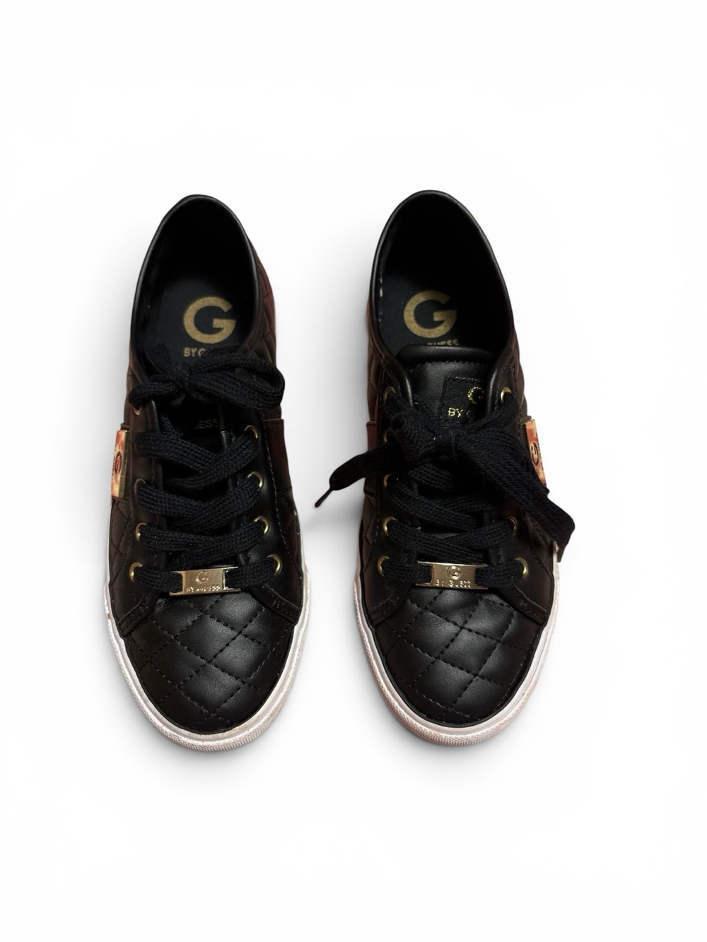 G by Guess Backer2 Quilted Sneakers Black Women’s 6.5